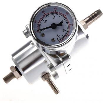 Régulateur de pression de carburant réglable avec jauge métallique