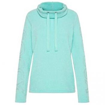 SOCCX Damen Rollkragenpullover in New Aqua, Flauschstrick Gr. M