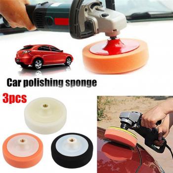 Car Waxing and Buffing Pad Trio