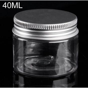 Bouteille de voyage en plastique 30/40/50/60/80/100/120/150/200ML avec couvercle en aluminium
