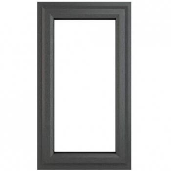 PVC-U Right Hand Side Hung Window 610 x 1115 mm Grey/White