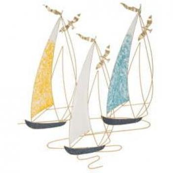 Art Mural en Métal Vela 78.7 x 3.8 x 97.8 cm