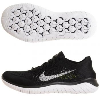 NIKE Free RN Flyknit 2018, Scarpe da Allenamento Uomo, Nero