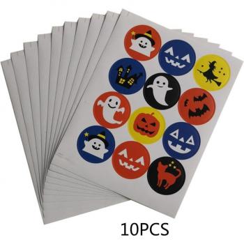 Self-Adhesive Halloween Cookie Bag Seals