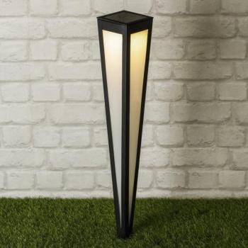 LED Solar Gartenleuchte in elegantem Schwarz