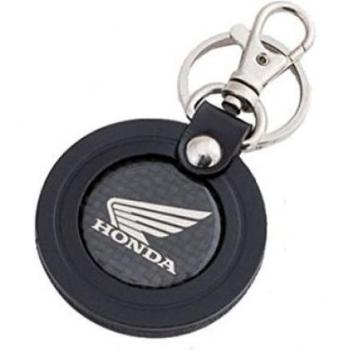 Zwarte Sleutelhanger Honda WING Logo