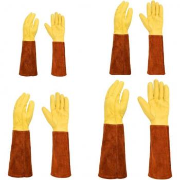 Long Sleeve Floral Gardening Gloves