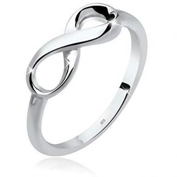 Elli Fingerring »Ring Basic Infinity Unendlichkeit Zeichen 925 Silber«