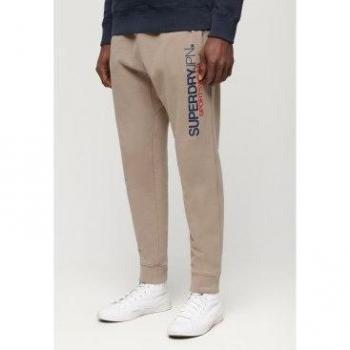 Superdry Deep Beige Tapered Joggers for Men