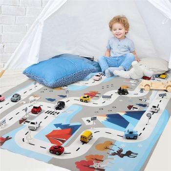 Juego de Alfombra con Mapa de Tráfico