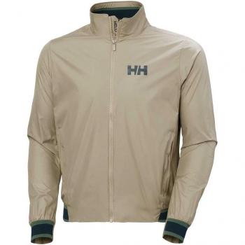 Giacca Impermeabile Uomo Helly Hansen Salt Windbreaker Beige XXL