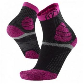 Dames Trail Protect Sokken – Zwart & Roze, 37-38 – Sidas