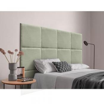 Cabecero de Cama Lujo en Terciopelo (Negro, 95x50)