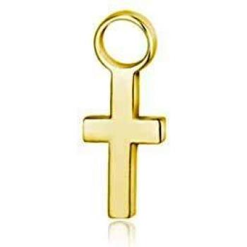 Croce Elegante in Oro Acciaio