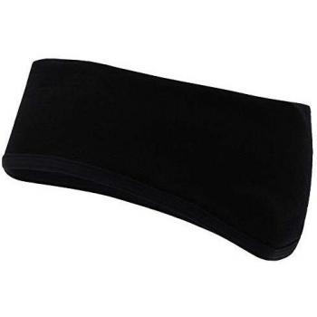 Cinta de cabeza negra Santini Wool para invierno