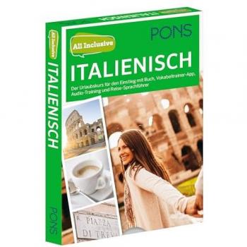 PONS All inclusive Sprachkurs Italienisch: Der Urlaubskurs für den Einstieg mit Buch, Vokabeltrainer-App, Audio-Training und Reise-Sprachführer