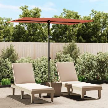 Ombrellone da Esterni con Palo in Alluminio 2x1,5 m Terracotta cod mxl 60587