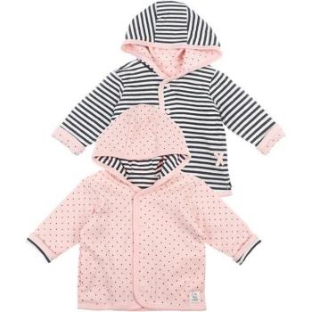 Giacchetta a Pois Reversibile Feetje in Antracite/Rosa con Cappuccio