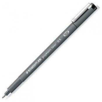 Staedtler Rotulador Calibrado Pigment Liner 0.5mm Negro