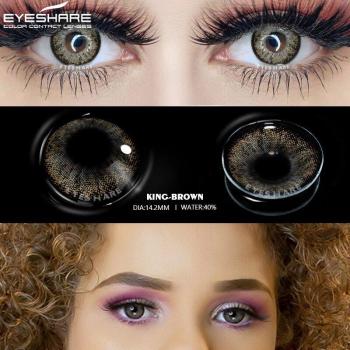 EYESHARE Black/Chocolate Yearly Eye Color Lenses
