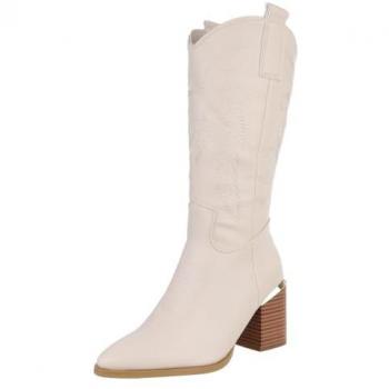 Beige Bikerstiefel für Frauen von Ital-Design