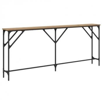 Table Console Chêne Artisanal 180 X 23 X 75 Cm Vidaxl