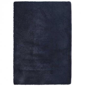 Tapis de salon shaggy bleu marine 160x230 cm