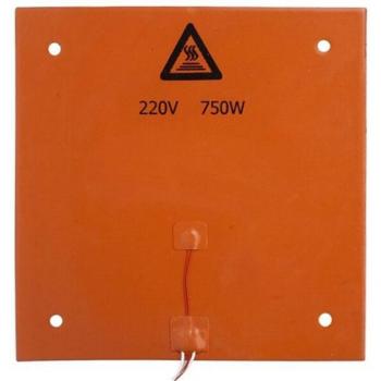 Creality CR‑10 Wärmeplatte 750 W – flexibles, wasserfestes Silikonbett (310 × 310 mm)