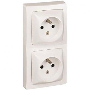 Prese Legrand ASL 2 Prese 2 Poli + Terra Bianco Orizzontale