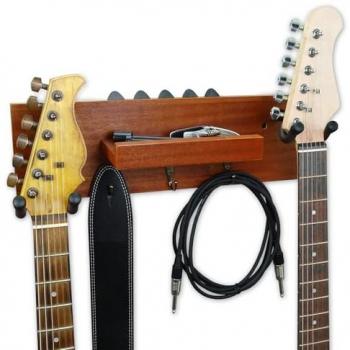 Keepdrum Mahagoni Gitarrenständer für Wandmontage