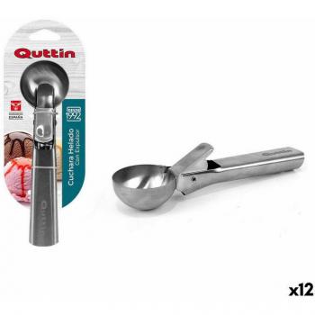Cuchara Quttin para Helado 62955 Acero Inoxidable 18 x 5 x 4 cm (12 Unidades)