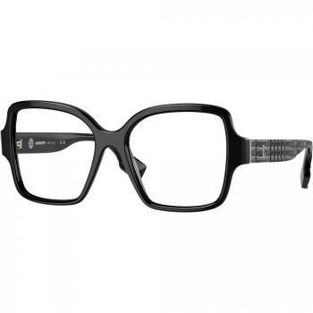 Burberry Damen Rechteckige Schwarze Brille BE2374 3001