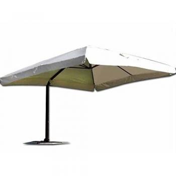 Ombrellone Senso Flap 3×4 m Ecrù con Braccio Laterale in Alluminio