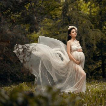 Vestido de maternidad largo para boda y celebración