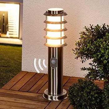 Selina lampe de jardin en inox gris