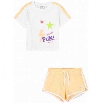 Set deportivo Champion blanco para niña