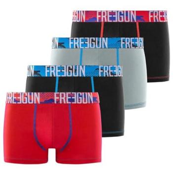 Boxers Freegun 4 pièces, couleur noire, taille L