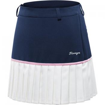 Minifalda Plisada Azul Marino y Blanco, Ropa Deportiva para Mujer