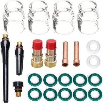 Lentes de Gas Stubby para Soldadura TIG 17GL332