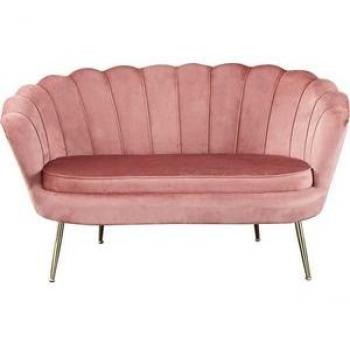 SalesFever 2-Sitzer Sofa »Clam« im extravaganten Muscheldesign, Breite 136 cm, Farbe: Rose