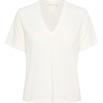 InWear Whisper White Classic V-Neck Top Size XS