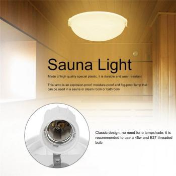 Luz de Sauna de Plástico para Ducha