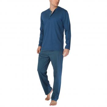 Calida Herren Zweiteiliger Schlafanzug Patrick, Dark Denim 366