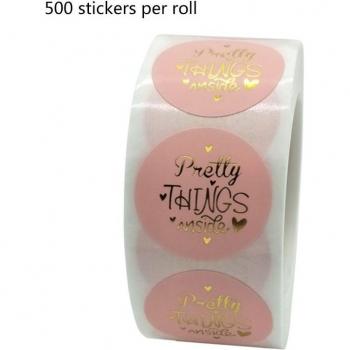 500pcs Decorative Gold Foil Label Stickers