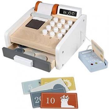 Cassa Registratrice in Legno per Bambini 3 anni+