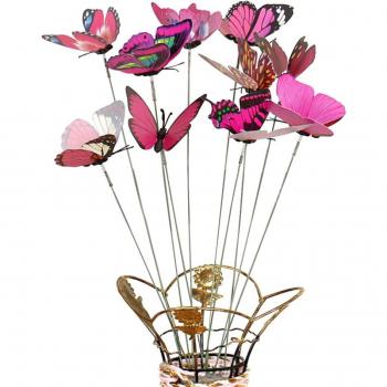Bâtons de jardin papillon, décoration extérieure, 10 pièces
