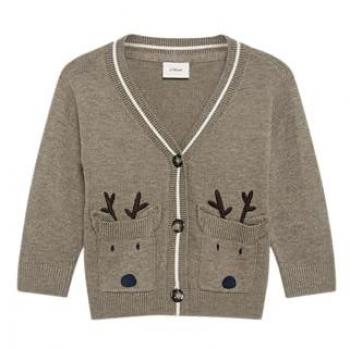 S.Oliver Strickjacke mit niedlicher Rentier-Applikation