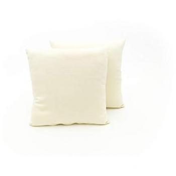 Panna Elegante Coppia Cuscini Tessuto Ottomano 50x50