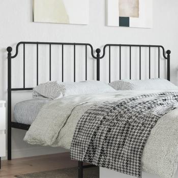 Cabecero de metal negro para cama 200 cm