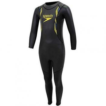 Speedo Proton Thinswim Junior Neoprene Wetsuit 10-Year-Old Boys & Girls – Black/Empire Yellow